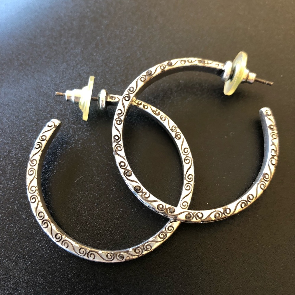 Brighton Silver Hoop Earrings